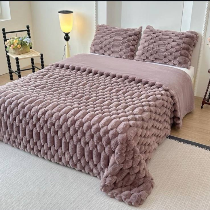 Плед-покривало кролик з наволочками Ніжний