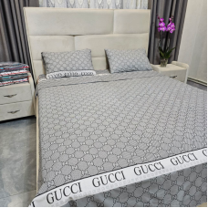 Комплект постільної білизни з бязі голд люкс Gucci (сімейний)