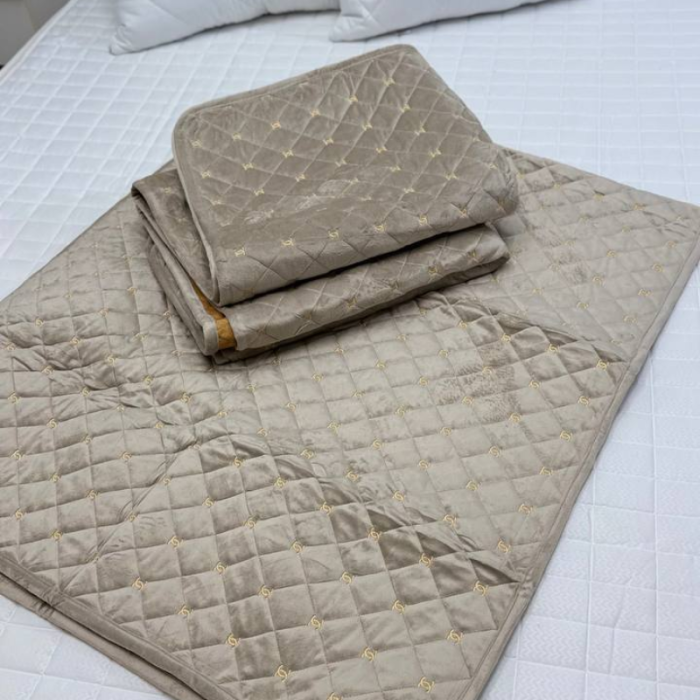 Комплект Дивандек 3в1 Chanel оксамит з велюру