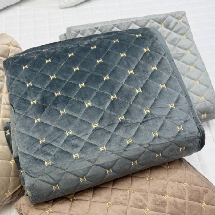 Комплект Дивандек 3в1 Chanel оксамит з велюру