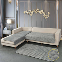 Комплект Дивандек 3в1 Об'ємний ромб з велюру