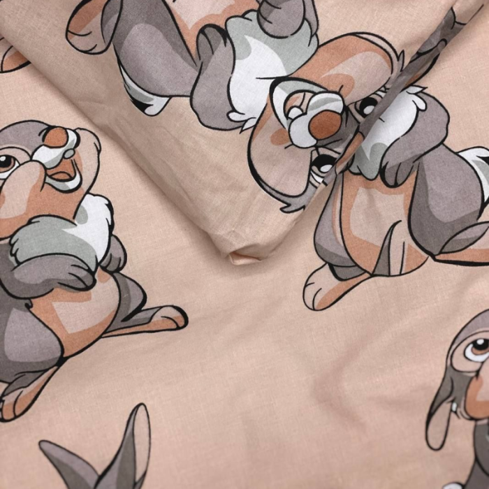 Комплект постільної білизни для дітей з бязі голд люкс Зайчик з Бембі (двоспальний)