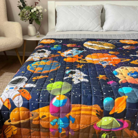 Ковдра-покривало дитяча Космонавти 150х210 см