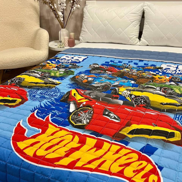 Ковдра-покривало дитяча Hot Wheels 150х210 см