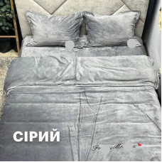 Комплект велюрової постільної білизни  «Моніка» у двухспальному розмірі 