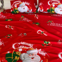 Комплект постільної білизни з бязі голд люкс Merry Christmas (полуторний)