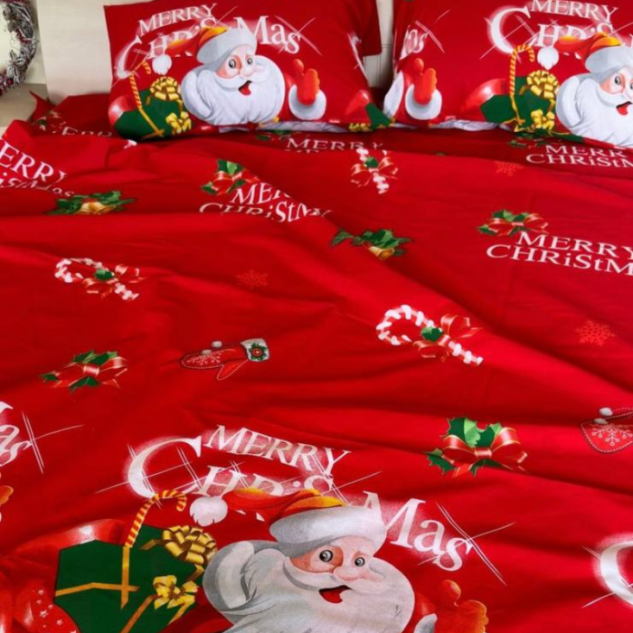 Комплект постільної білизни з бязі голд люкс Merry Christmas (євро)